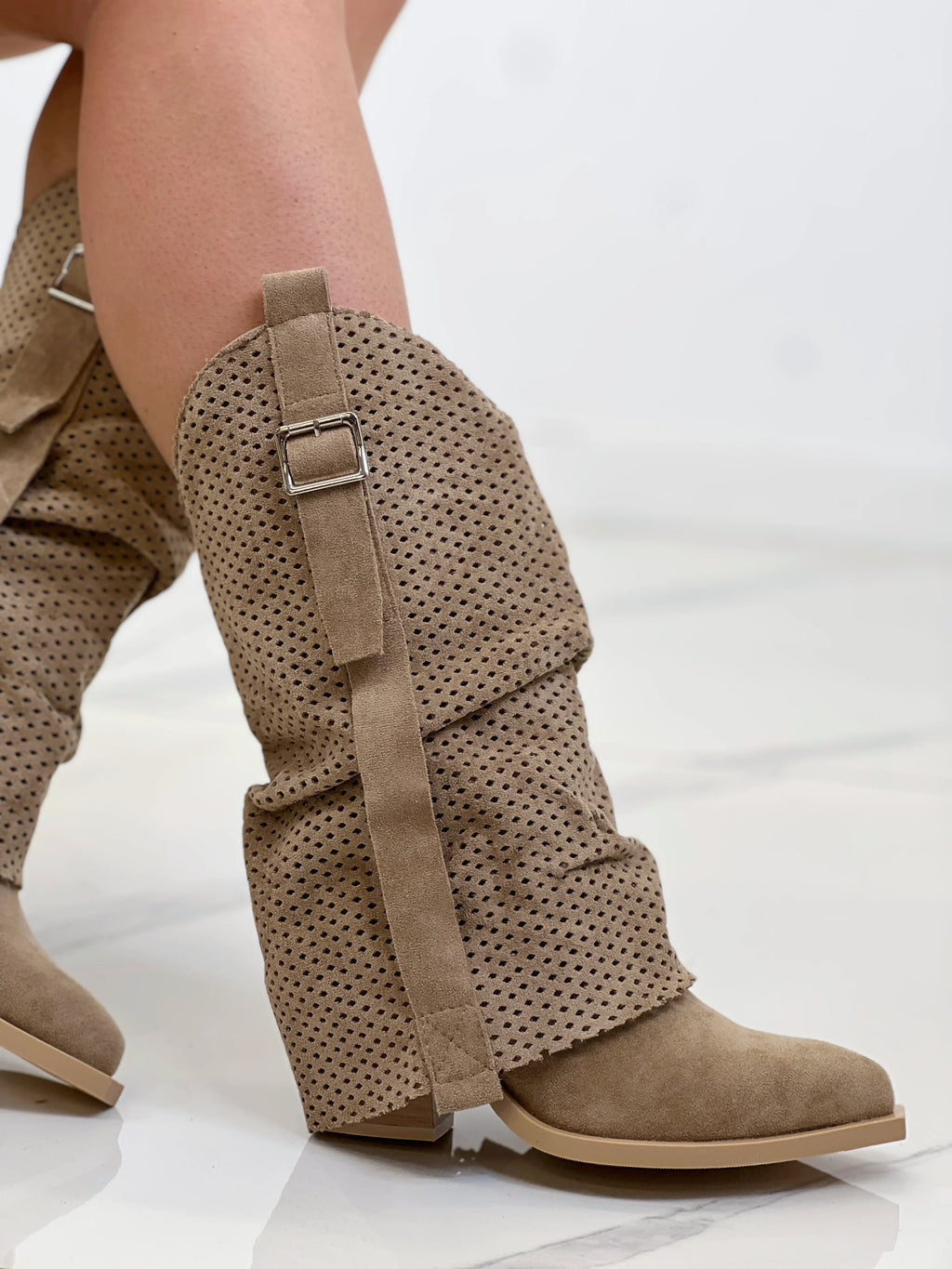 OHANA BUCKLE GAITER BOOT (KHAKI)