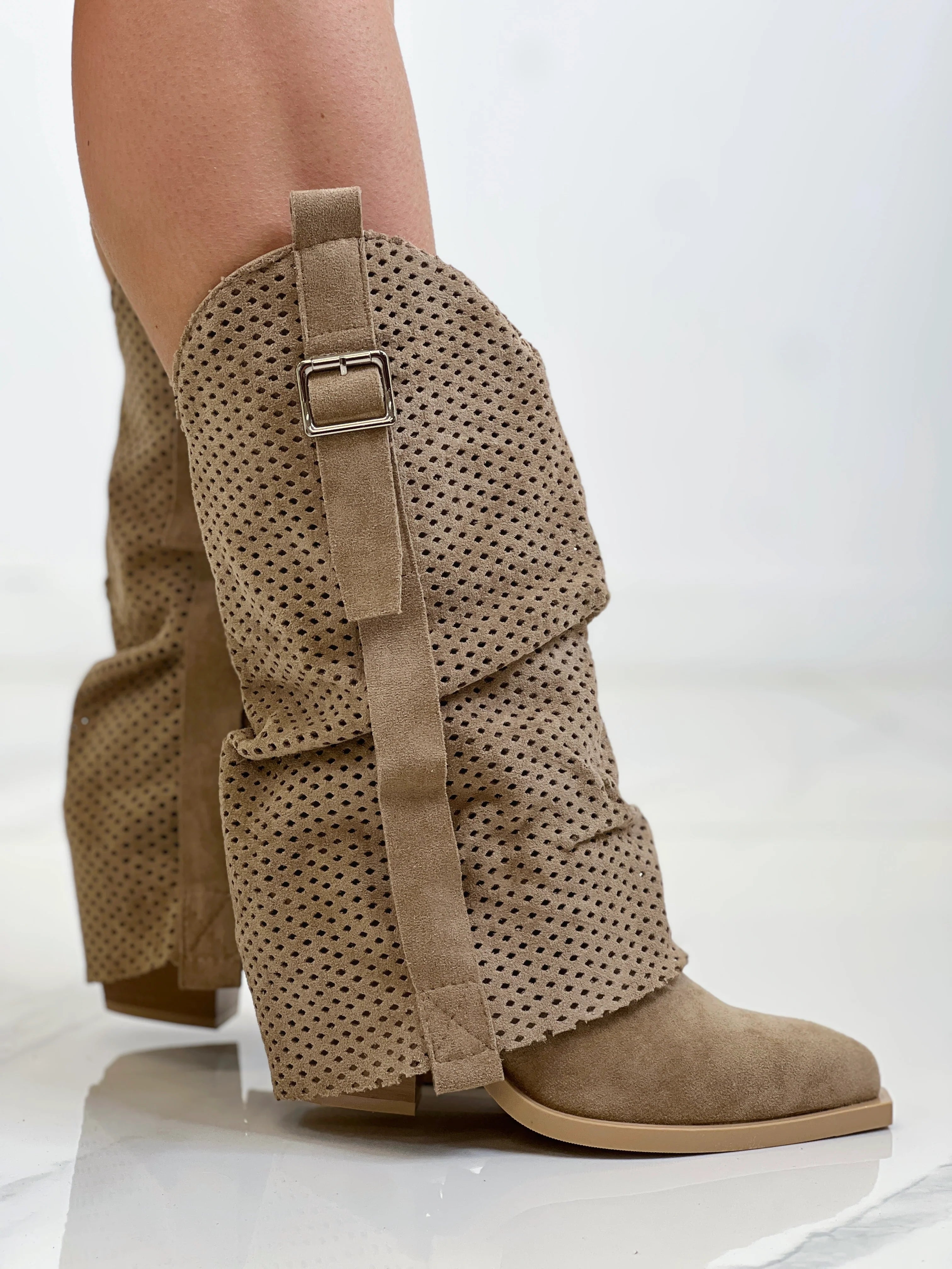 OHANA BUCKLE GAITER BOOT (KHAKI)