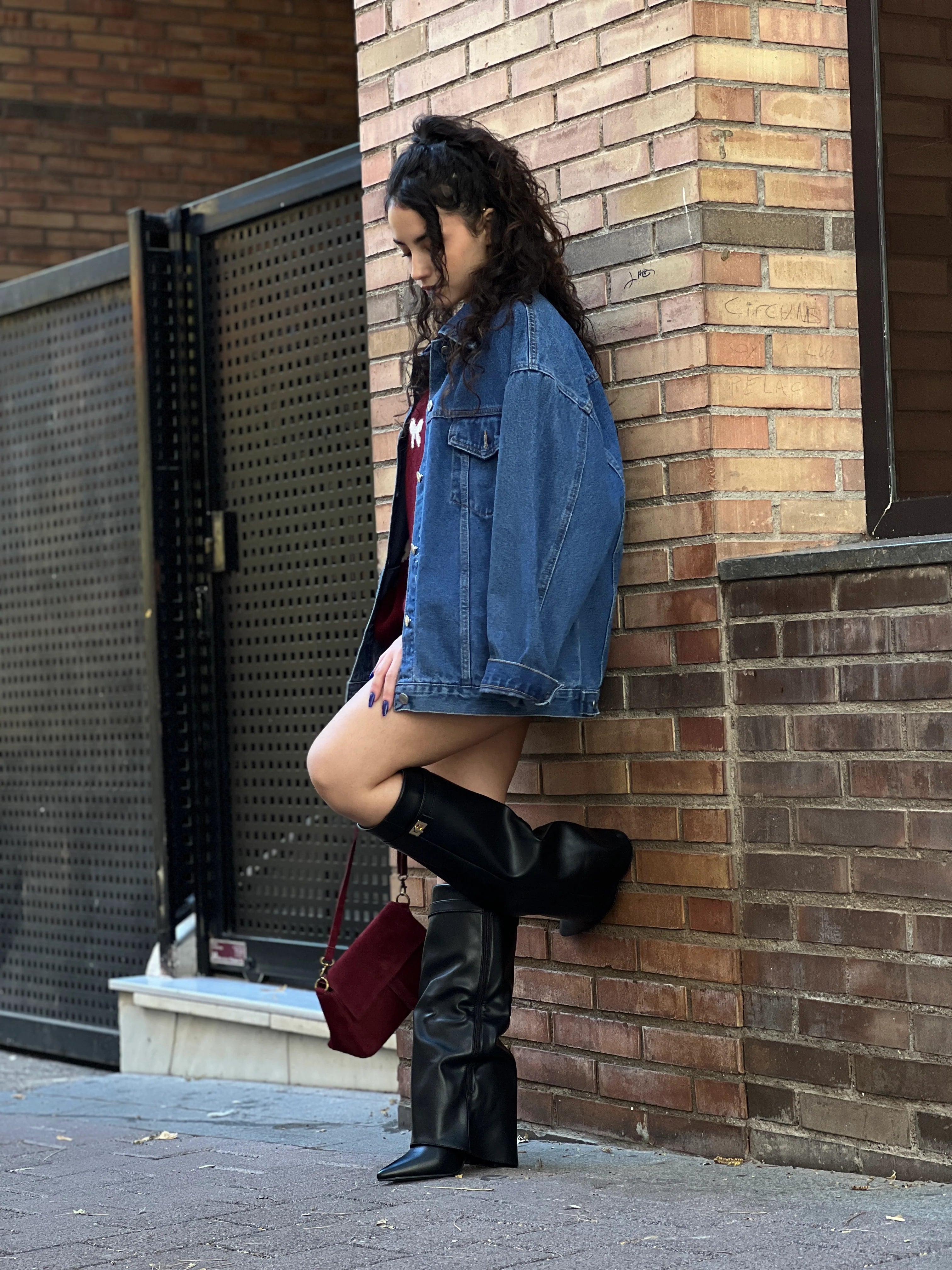 HEELED GAITER BOOTS (BLACK)